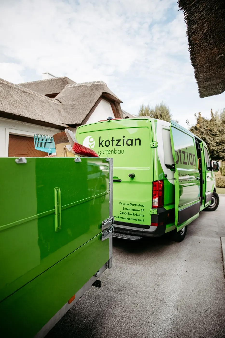 Kotzian-Transporter mit Anhänger